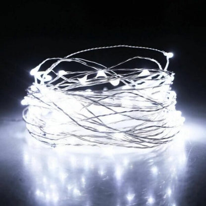 ZYF-93 Copper Wire Battery Operated Fairy Light White 10M