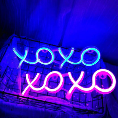 FA-A65 XOXO Neon Sign Lamp USB And Battery Operated