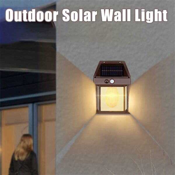 Aerbes Waterproof Outdoor Solar  Infrared Sensor Wall Lamp