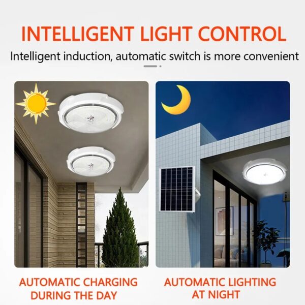 FA-7106-5 Solar Powered Ceiling Light With Remote Control 350W