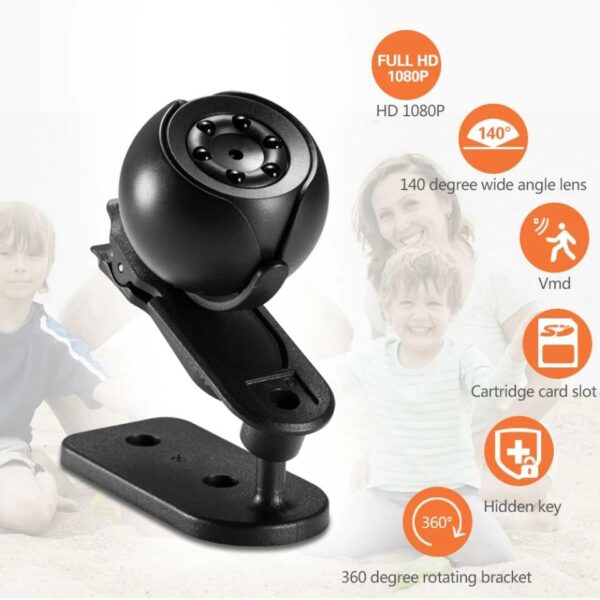 Mini Camera Full HD 1080P Night  Version DVR with Micro SD Card  Slot