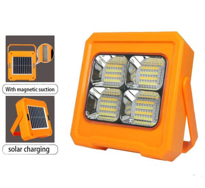 Aerbes Solar Powered 124LED Work Light 3000mah Battery