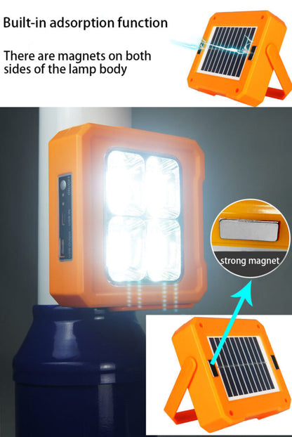 Aerbes Solar Powered 124LED Work Light 3000mah Battery