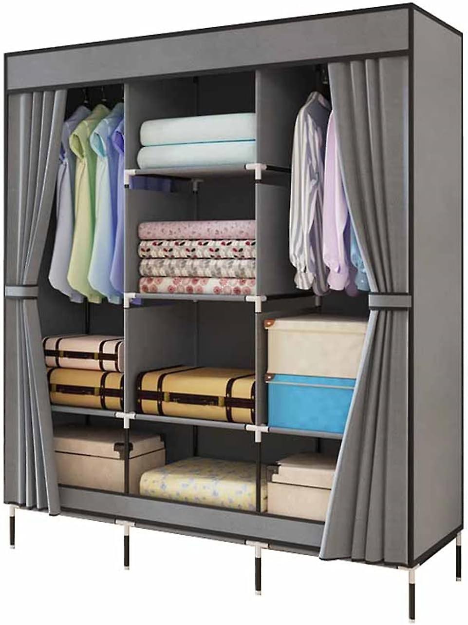 Metal Simple Wardrobe, Multifunction Open