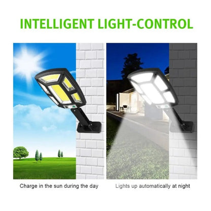 Aerbes Solar Powered Street COB  Light with Remote Control