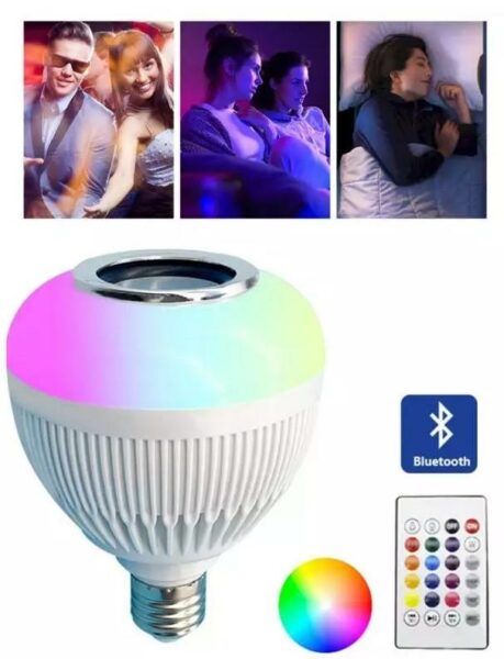 SXY-001 Wireless Bluetooth 12W LED Light Speaker Bulb RGB Adjustable Colours