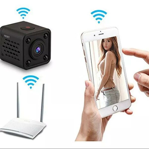 Mini WiFi Camera HD 1080P Video  Audio Recorder with IR Night  Vision Motion Detection Small  Wireless