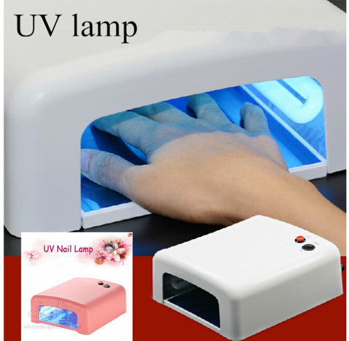 36 Watt Professional UV Nail Lamp Timer Art Gel Curing Polish 4 Tube Light Dryer