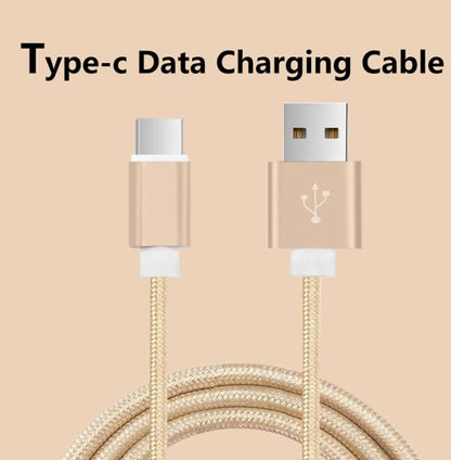 USB Type-c Line and Metal Plug Fast Charging Cable 100CM