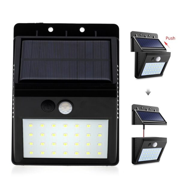 LED Sensor Solar Wall Lamp Separable  Solar Panel for Optimum Use