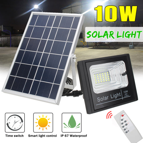 Outdoor Solar Power LED Lights Garden Wall Lamp Waterproof 10W