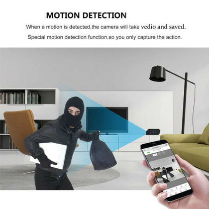 Wireless Security IR Cam Clock WiFi 1080P HD IP Hidden Spy Camera Video Recorder