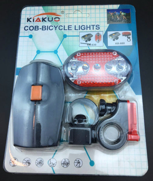 Bicycle Lights Bike KK-630 COB LED Headlight Front Lamp Taillight