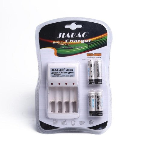 LED charger for AA and AAA with 4pcs Rechargeable Battery AA