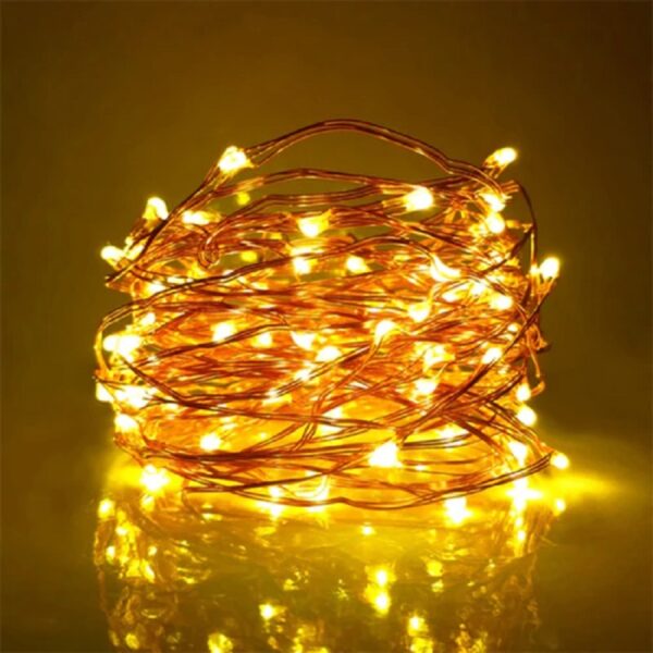 ZYF-88 Copper Wire Battery Operated Fairy Light Warm White 5M