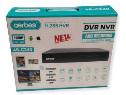 Aerbes 16 Channel AHD 1080P  DVR Recorder Android & IOS  Compatible TSEYE App