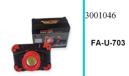 Rechargeable Work Light With Focusing Lens 1200Lumens