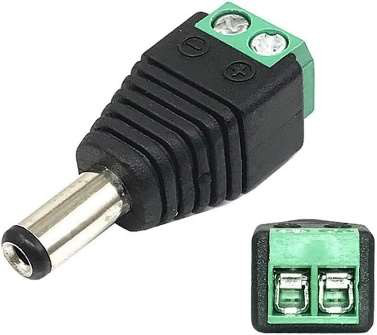 DC Power Plug to Screw Terminal  Adapter  100 Pieces