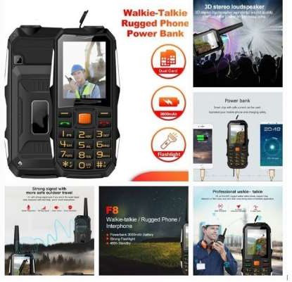 Rugged GPS Walkie Talkie 2 Way  Radio 5km Radius/Dual Sim Card  Phone /Power Bank