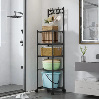 Floor Standing Storage Rack Removable Storage Kitchenware Bathroom Toiletries Storage Rack