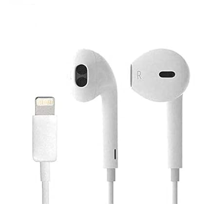 LR Earphones with Lightnning Connector Wired Headset Compatible with i Phone