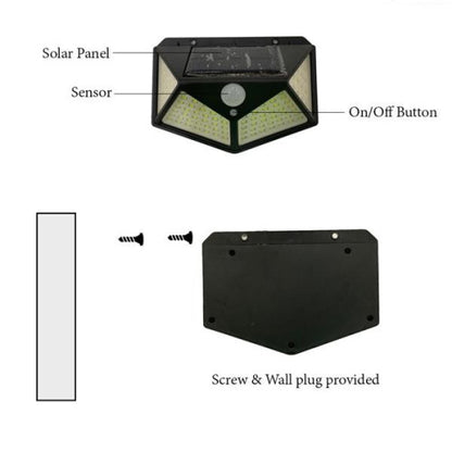 100 LED Solar Interaction Wall Lamp