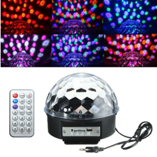 Crystal Magic Ball Disco Party Effect Digital Stage Light LED RGB