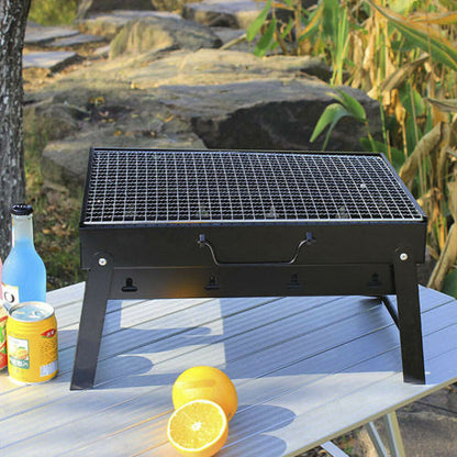 BBQ Grill Portable Camping Barbecue Charcoal Outdoor Picnic Cooking Tool