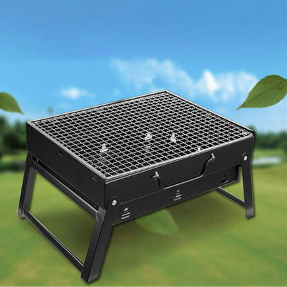 BBQ Grill Portable Camping Barbecue Charcoal Outdoor Picnic Cooking Tool