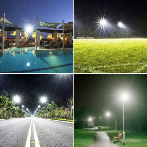 LED Floodlight 100W Spotlight Outdoor Waterproof IP66 Garden Lamp  Only: Black