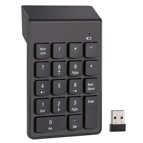 Wireless Numeric Keypad Cordless Number Keyboard Pad 18 Keys 2.4G