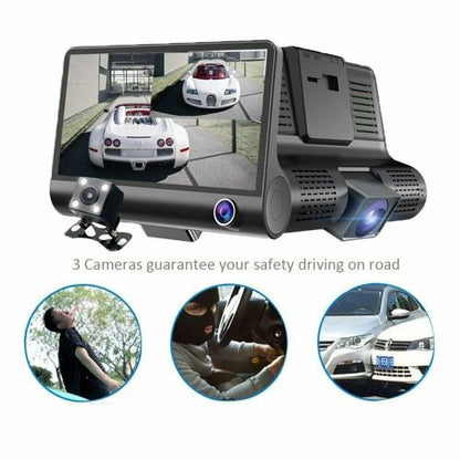 1080P 4 Dual Lens HD Car DVR Rearview Video Dash Cam Recorder Camera G-Sensor