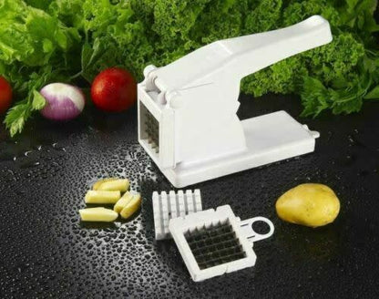 Fry Chips Cutter Potato Chipper Stainless Steel Blades Chrome Potato French