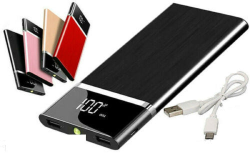 Power Bank 15000 mAH External Backup Battery 2 USB Port Portable Charger