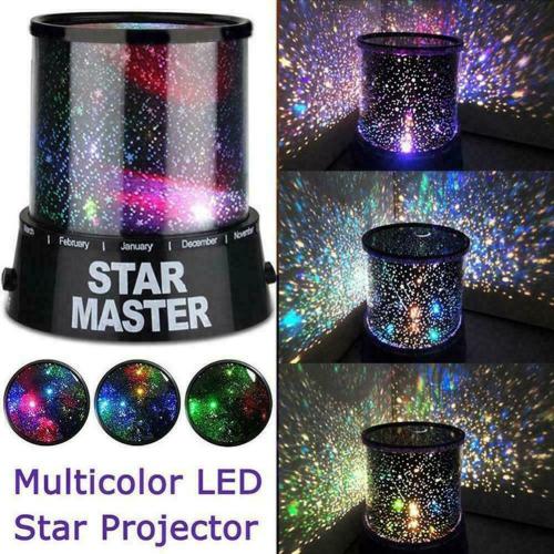 LED Star Master Sky Night Lights Cosmos Starry Projector Bedroom Lamp Kids