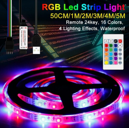 5M 30LED USB 5050RGB Strip  Light