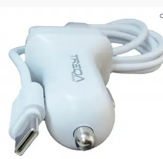 CS-219-Type C Dual Port USB Car Charger With Type C USB Cable 3.1A