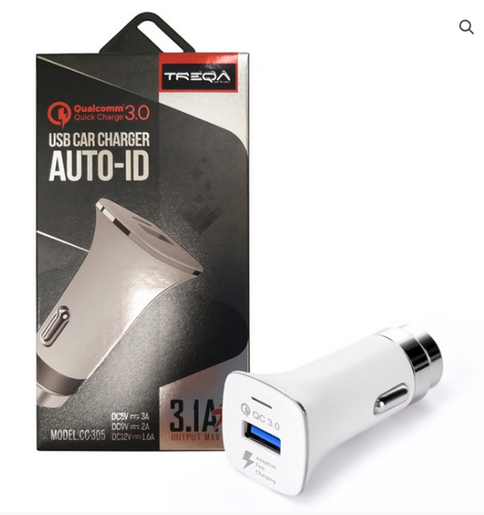 CC-305 Auto ID USB Car Charger 5V 3.0A