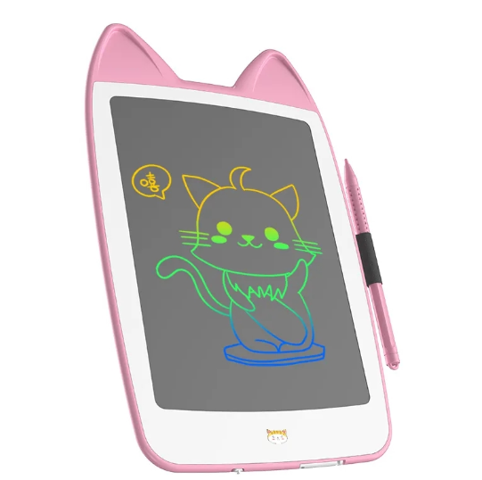 KA-1893 Kids Cat Ear Writing/Drawing Tablet With Stylus 10″