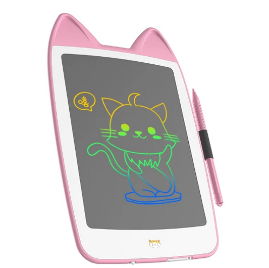 KA-1893 Kids Cat Ear Writing/Drawing Tablet With Stylus 10″