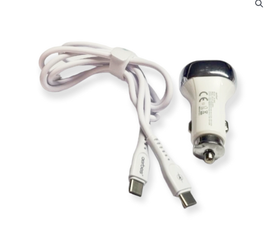 Aerbes AB-Q642 Dual PD 45W Car Charger With 1M Type C to Type C Cable