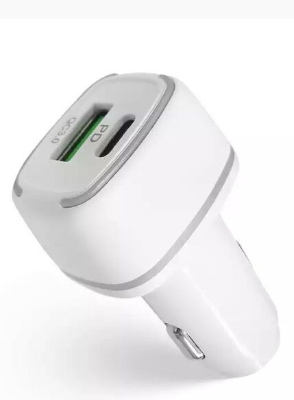 Treqa CC-320 USB PD Car Charger 20W Qualcomm 3.0