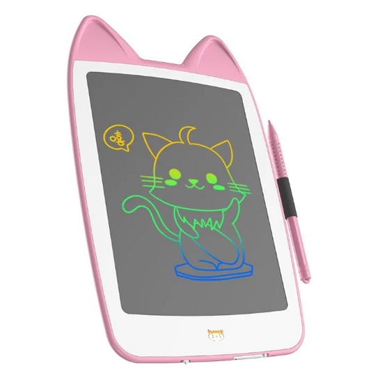 KA-1893 Kids Cat Ear Writing/Drawing Tablet With Stylus 10″