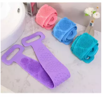 Towel Rub Brush Food Grade Silica Gel Bath Towel Silica gel Bath