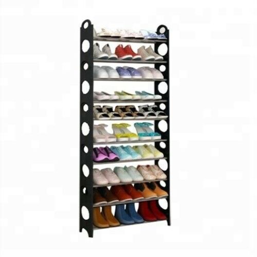 10 Tier Storage Organiser Stand Shelf Pairs Trainers Compact Space