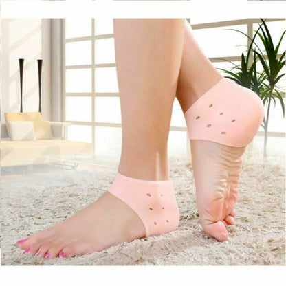 Heel Anti Crack Set Silicon Moisturizing Heel Socks for Heel Cracks