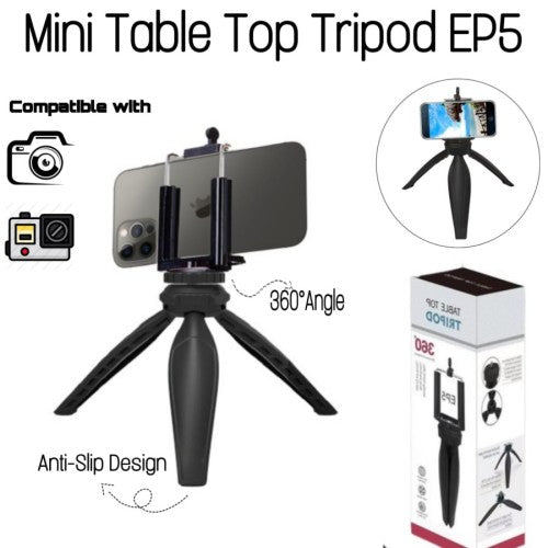 Tripod Mini + U Holder Table Top Tripod Serbaguna EP5 Tripod