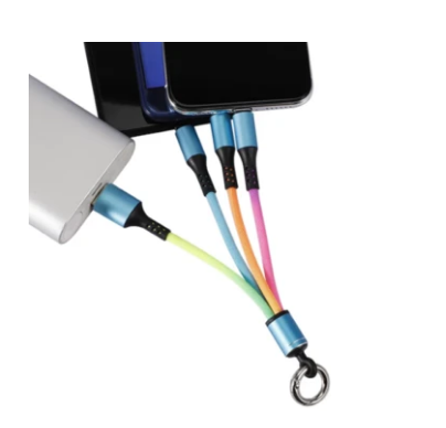 3 in 1 Charge Data Cable With Ring Holder