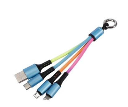 3 in 1 Charge Data Cable With Ring Holder