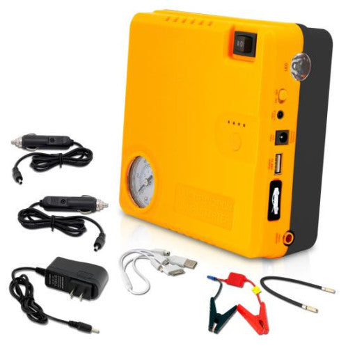 Multi-Function Vehicle Roadside Emergency Jump Start Air Pressure Tire Pump Power Bank